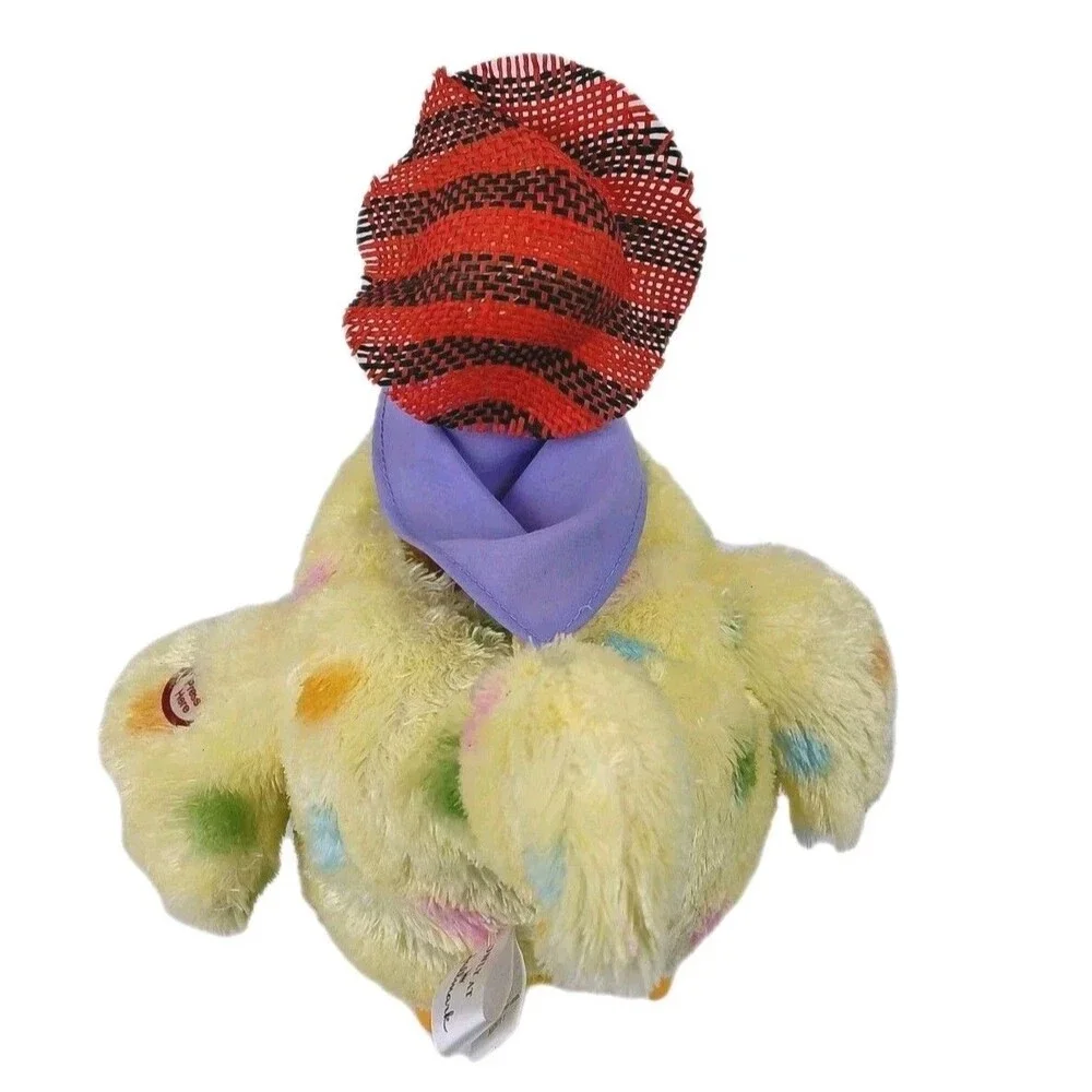 Hallmark Singing Chicken Egg Laying Hen Singing Dancing Plush Easter 2 Eggs